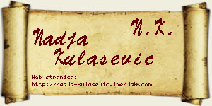 Nadja Kulašević vizit kartica